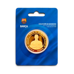 Moeda Oficial FC Barcelona Colecionável Lewandowski Ouro