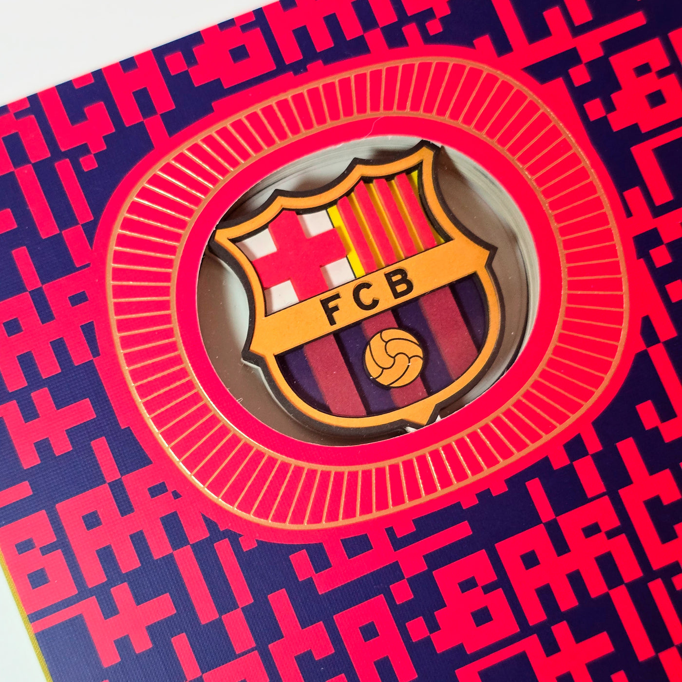 Cuaderno Oficial 3D FC Barcelona A5 Escudo