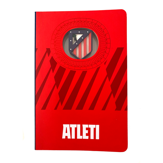 Cuaderno Oficial 3D Atlético de Madrid  A6 Rojo