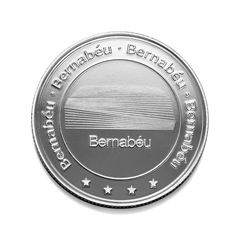 Moneda Oficial Real Madrid Coleccionable Bernabéu Plata