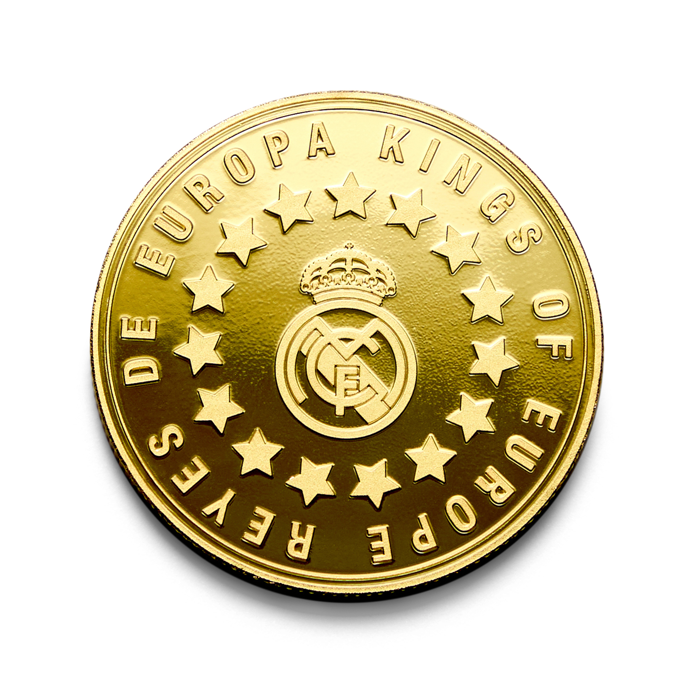 Moneda Oficial Real Madrid Coleccionable Europa Kings Oro
