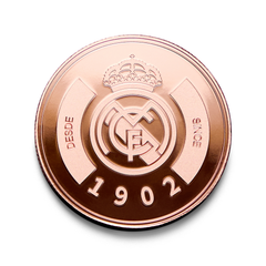 Moneda Oficial Real Madrid Coleccionable 1902 Bronce