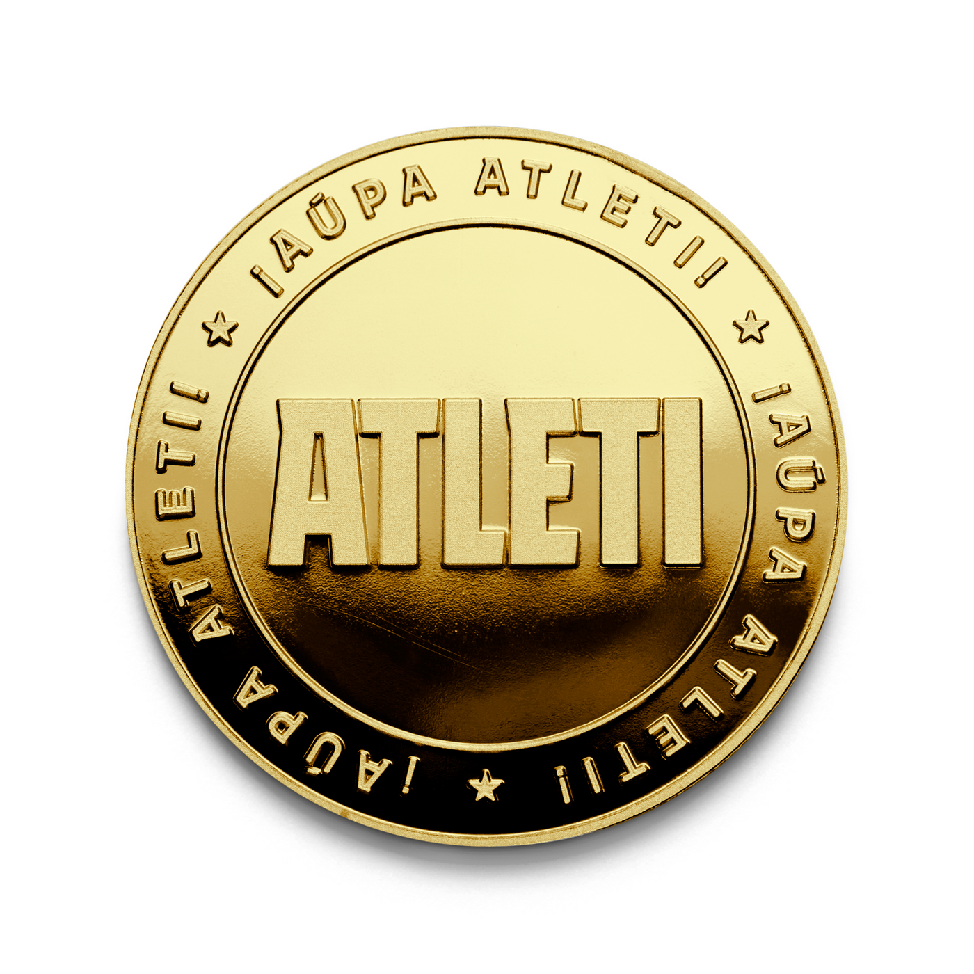 Moneda Oficial Atlético de Madrid Coleccionable Atleti Oro