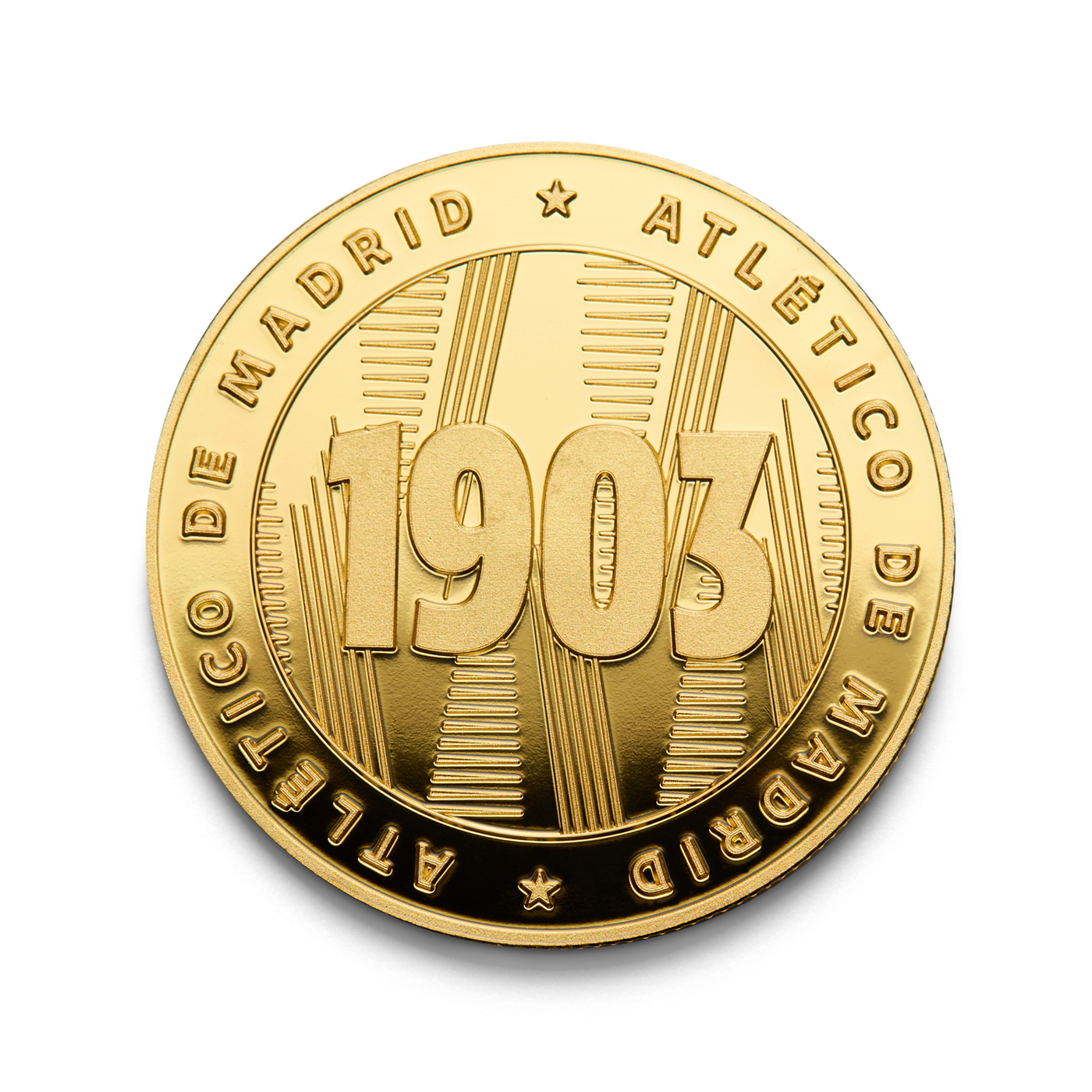 Moneda Oficial Atlético de Madrid Coleccionable 1903 Oro