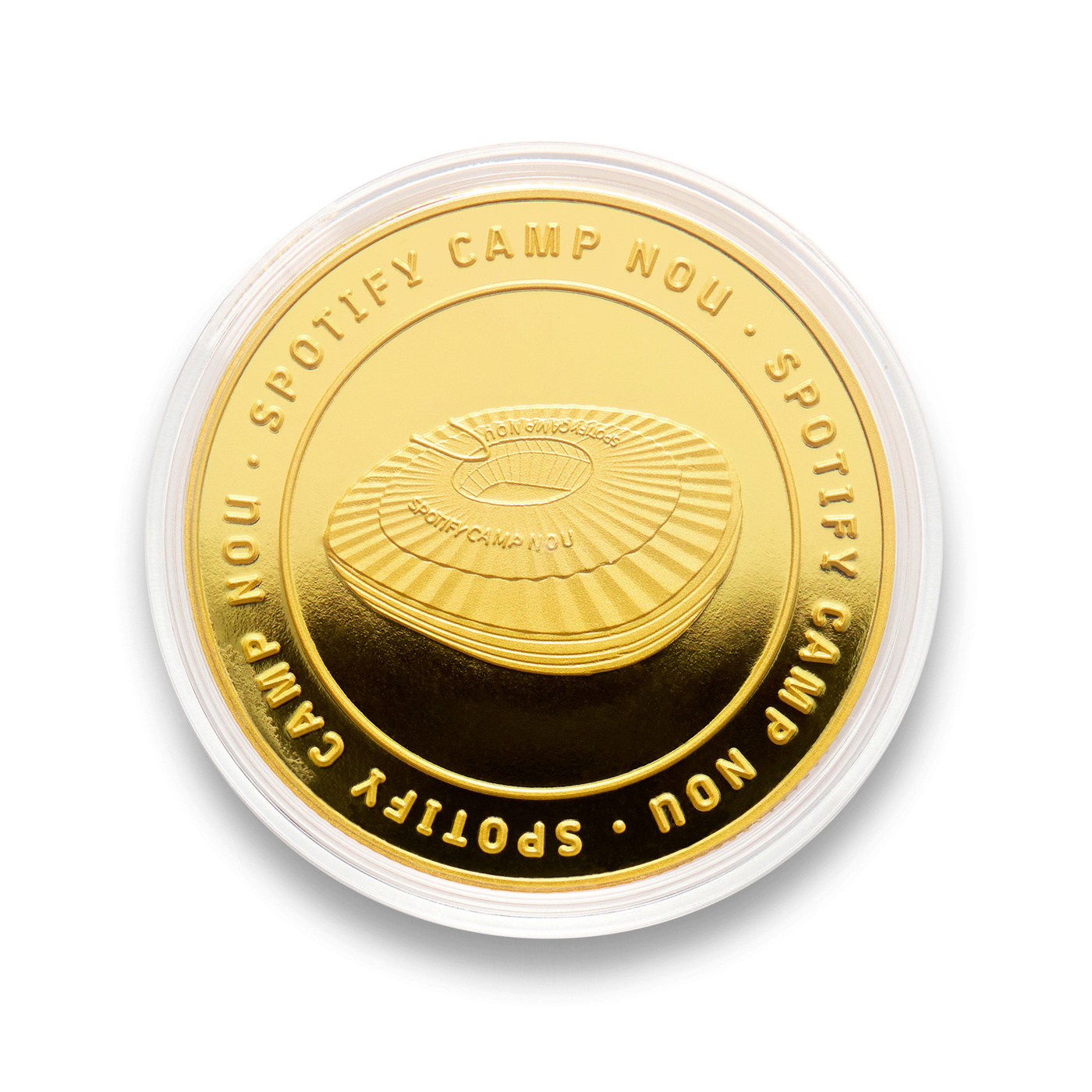 Moneda Oficial FC Barcelona Coleccionable Estadio Oro