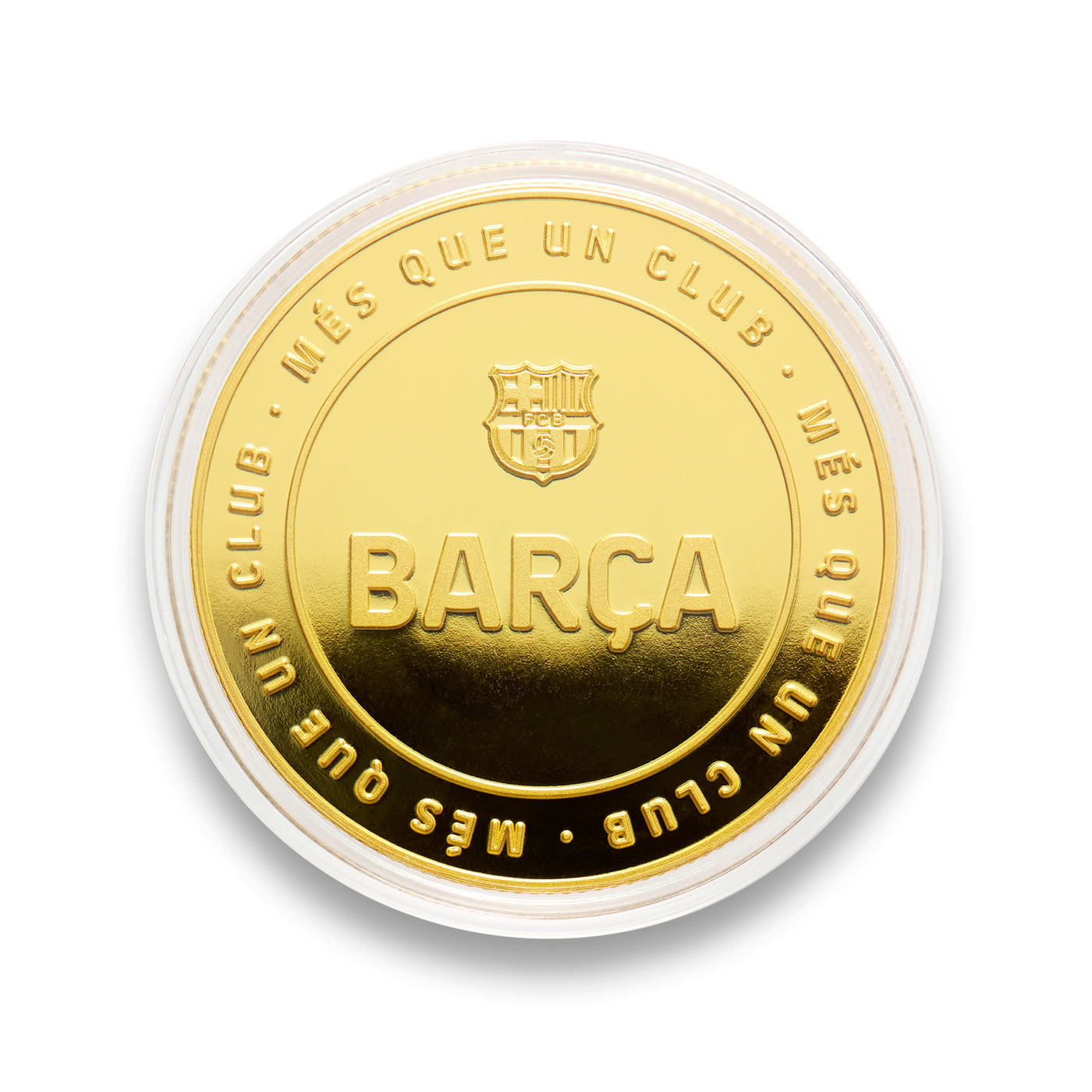 Moneda Oficial FC Barcelona Coleccionable Barça Oro