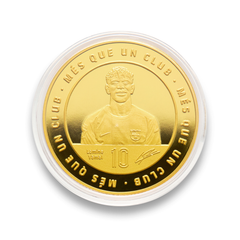 Moneda Oficial FC Barcelona Coleccionable Lamine Yamal Oro