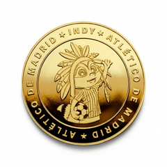 Moneda Oficial Atlético de Madrid Coleccionable Indy Oro