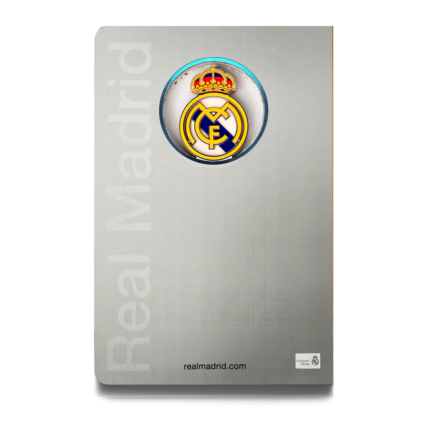 Cuaderno Oficial 3D Real Madrid A5 Gris