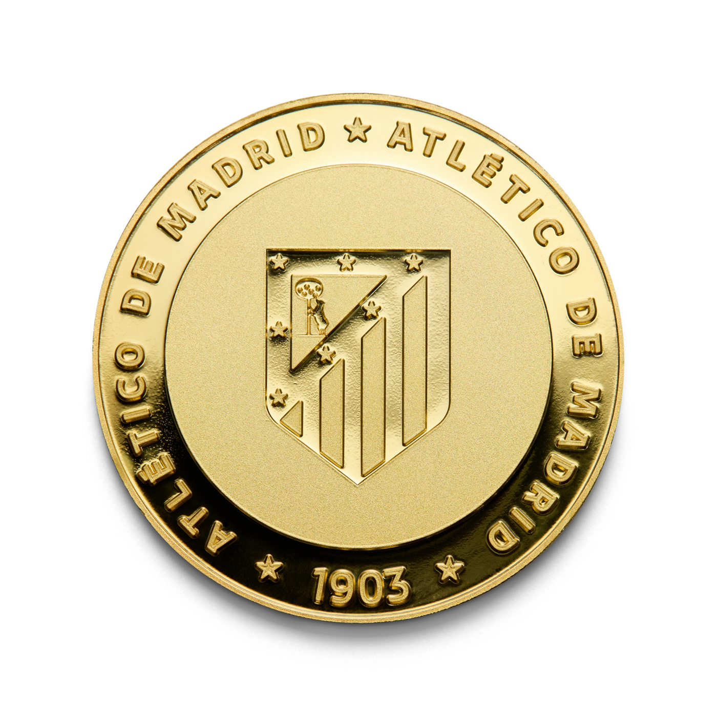 Moneda Oficial Atlético de Madrid Coleccionable Estadio Oro