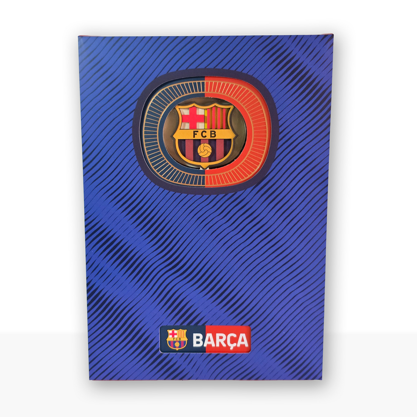 Cuaderno Oficial 3D FC Barcelona A6 AzulGrana Escudo