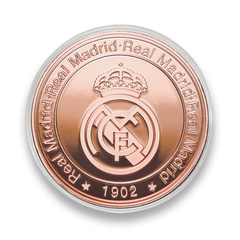 Moneda Oficial Real Madrid Coleccionable 1902 Bronce