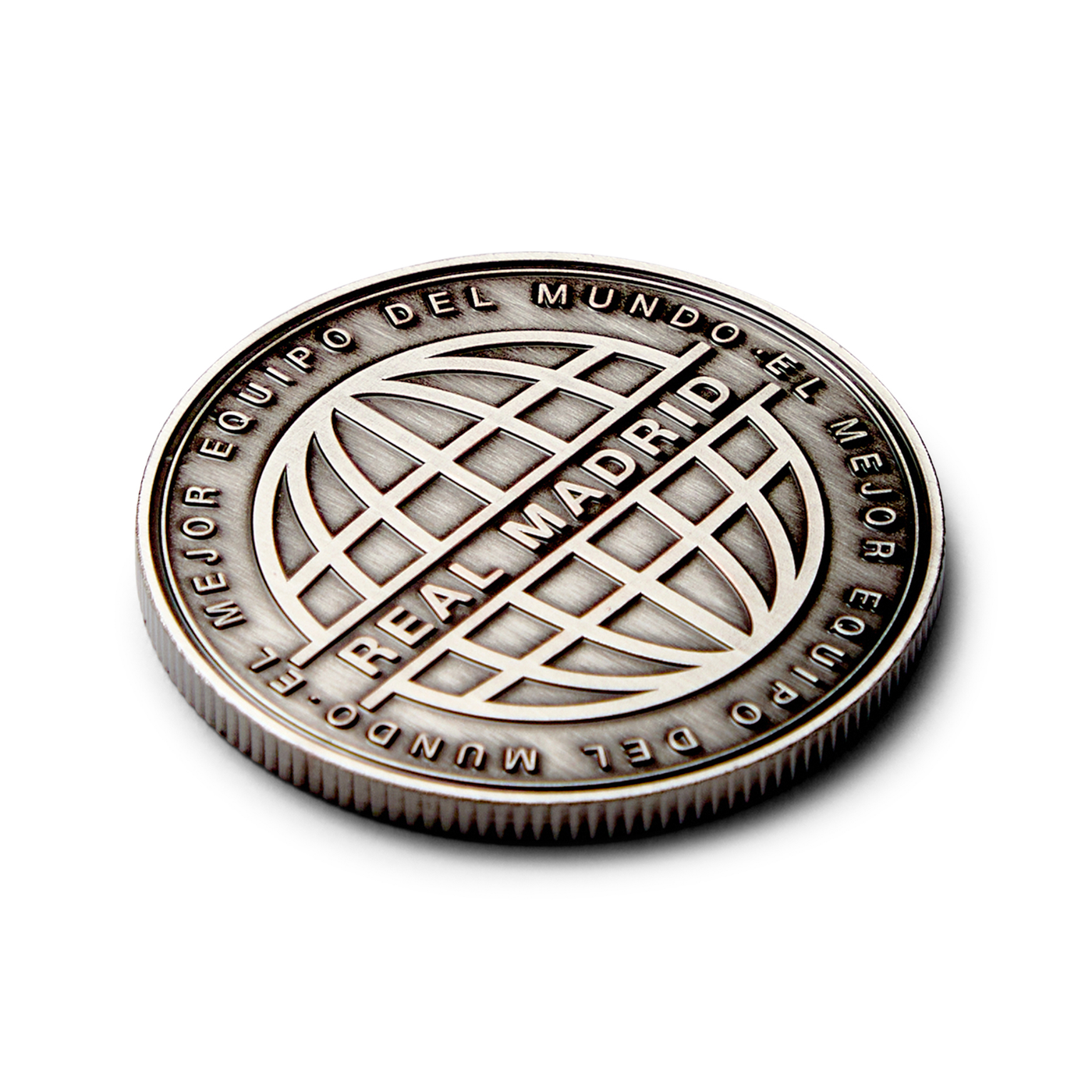 Moneda Oficial Real Madrid Coleccionable El Mejor Equipo del Mundo Níquel Ant.