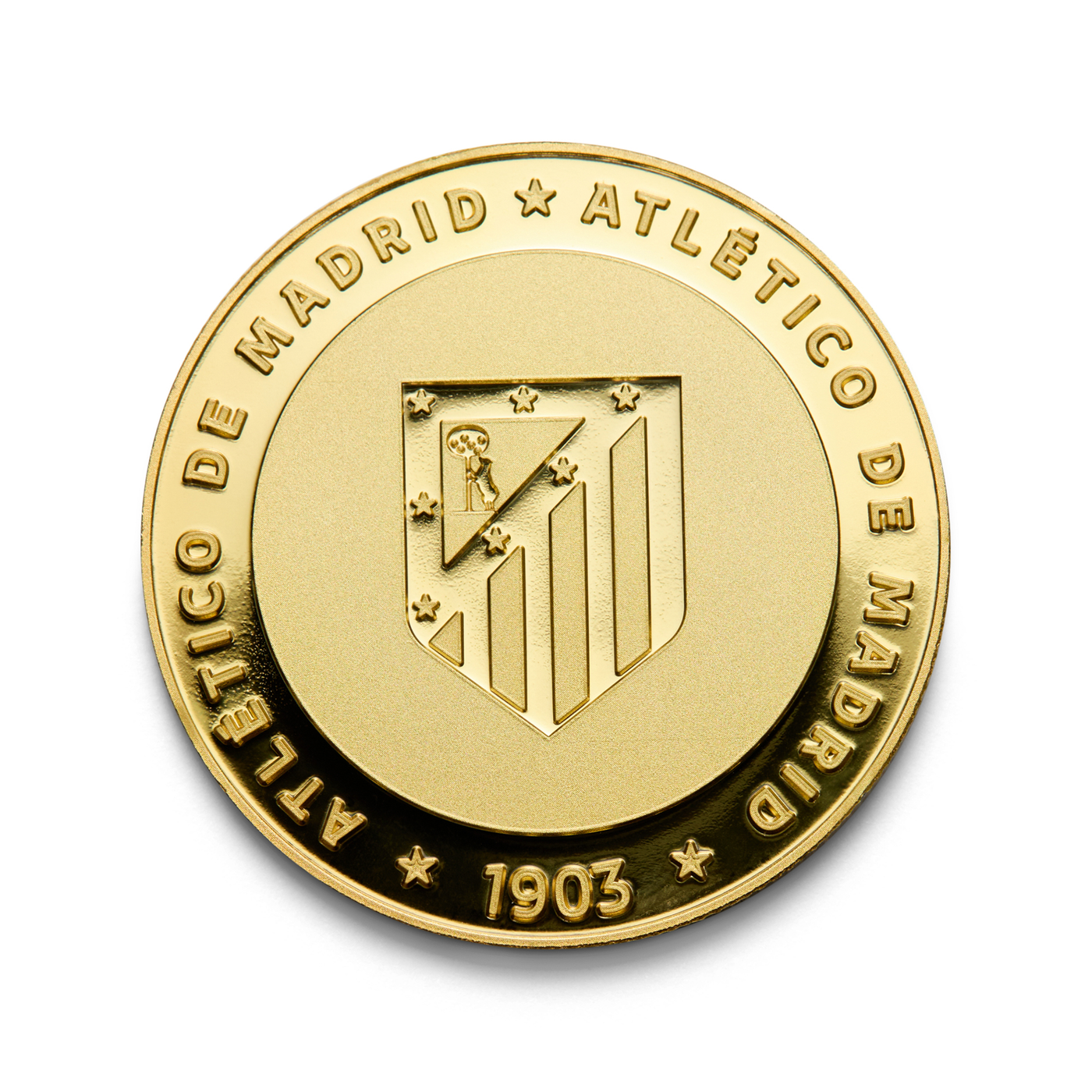 Moneda Oficial Atlético de Madrid Coleccionable 1903 Oro