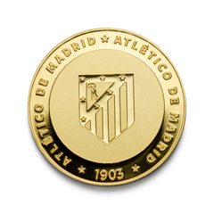 Moneda Oficial Atlético de Madrid Coleccionable 1903 Oro