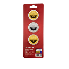 Monedas Oficiales FC Barcelona Coleccionables Pack 3 uds.