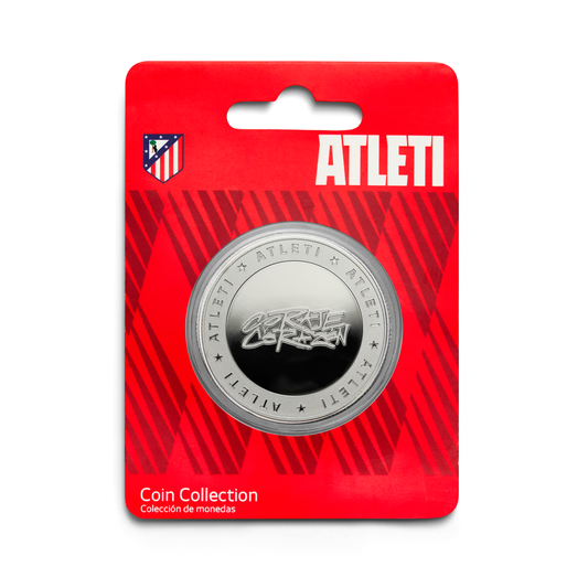 Moneda Oficial Atlético de Madrid Coleccionable Coraje Corazón Níquel Ant.