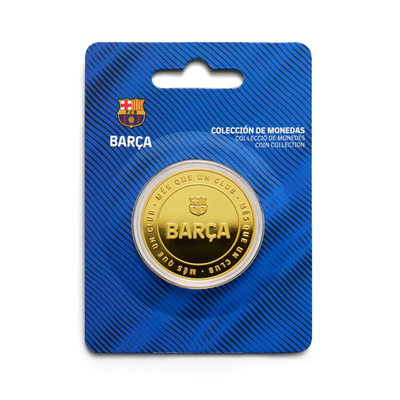 Moneda Oficial FC Barcelona Coleccionable Barça Oro