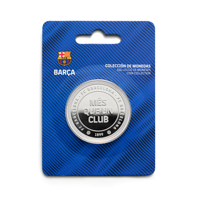 Moneda Oficial FC Barcelona Coleccionable Més que un Club Plata
