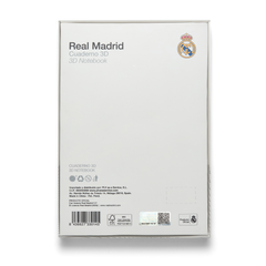 Cuaderno Oficial 3D Real Madrid A5 Gris