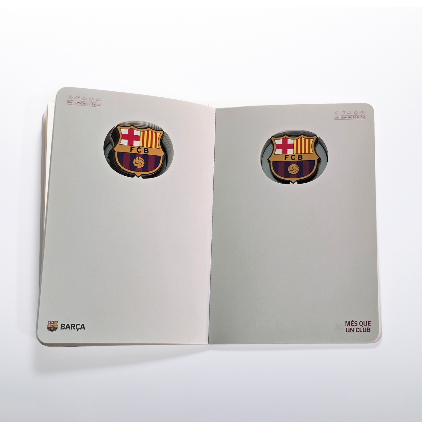 Cuaderno Oficial 3D FC Barcelona A6 AzulGrana Escudo