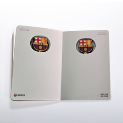 Cuaderno Oficial 3D FC Barcelona A6 Escudo