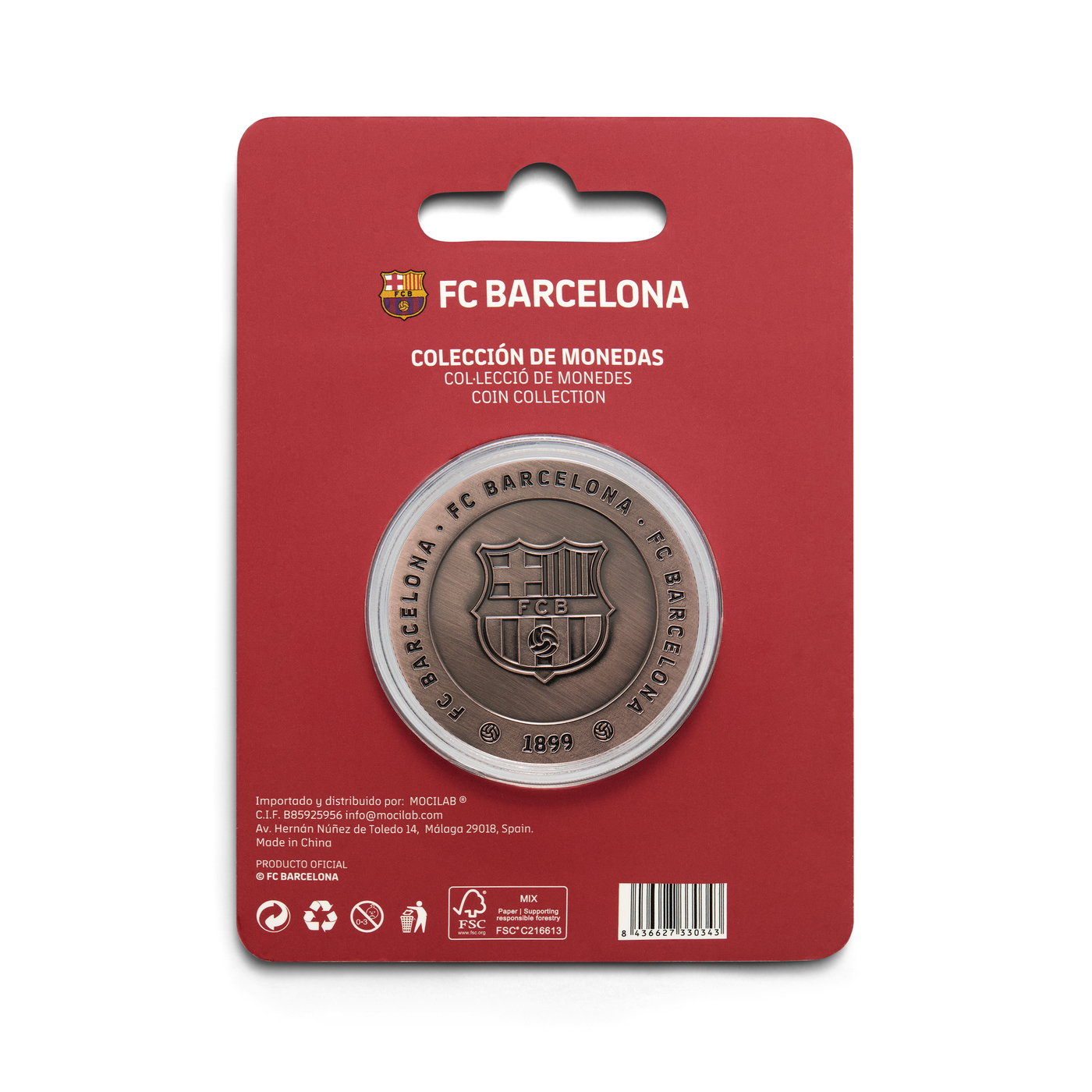 Moneda Oficial FC Barcelona Coleccionable Força Barça Bronce