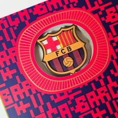 Cuaderno Oficial 3D FC Barcelona A6 Escudo