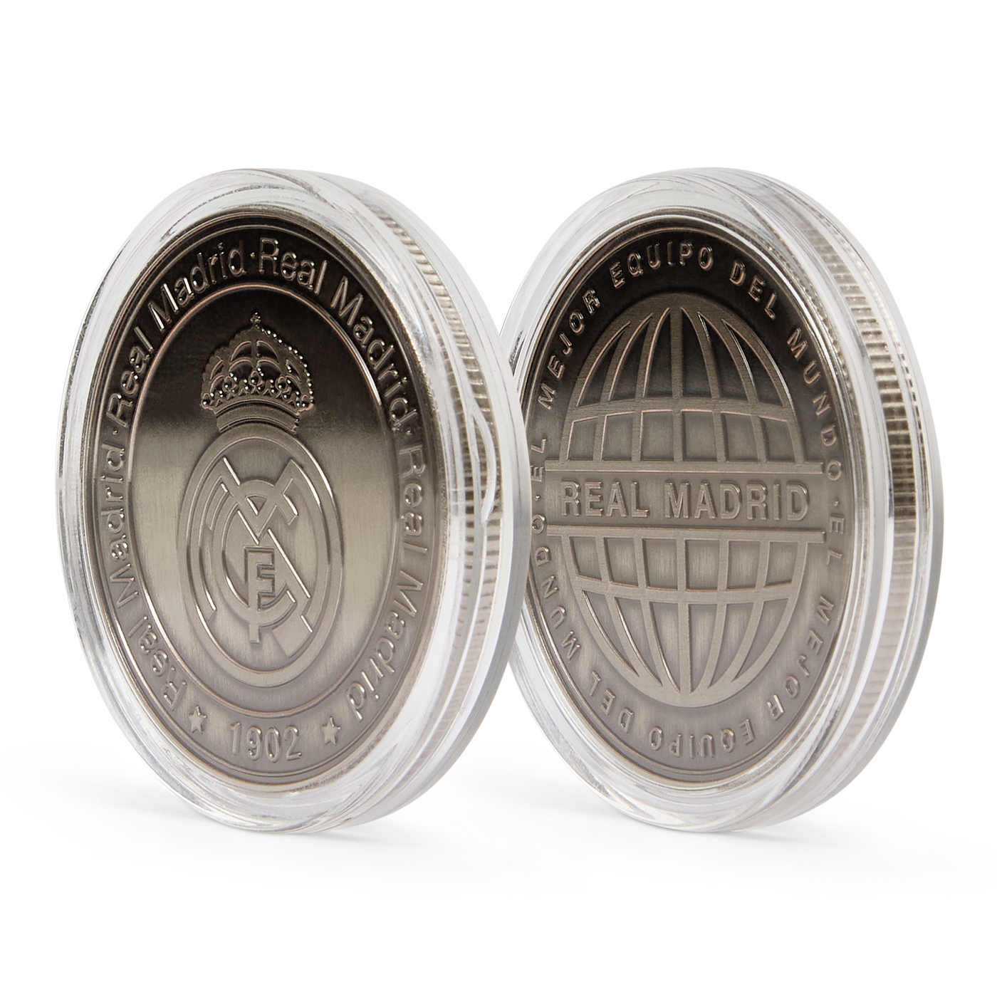 Moneda Oficial Real Madrid Coleccionable El Mejor Equipo del Mundo Níquel Ant.