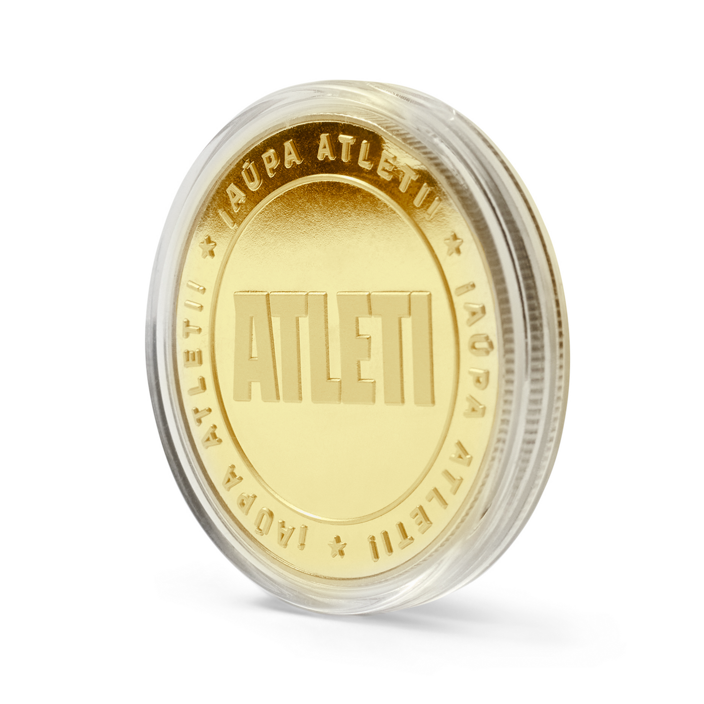 Moneda Oficial Atlético de Madrid Coleccionable Atleti Oro