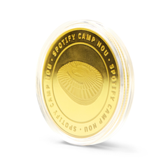 Moneda Oficial FC Barcelona Coleccionable Estadio Oro