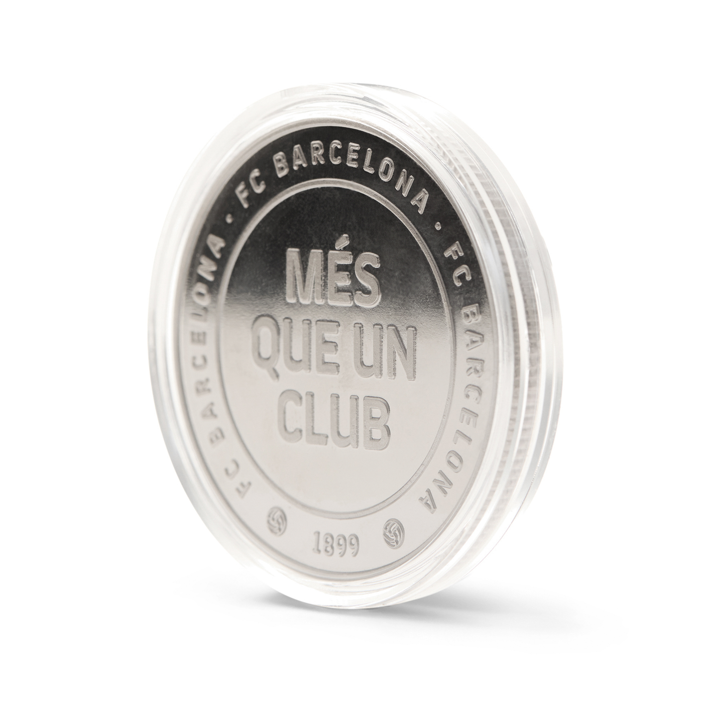 Moneda Oficial FC Barcelona Coleccionable Més que un Club Plata