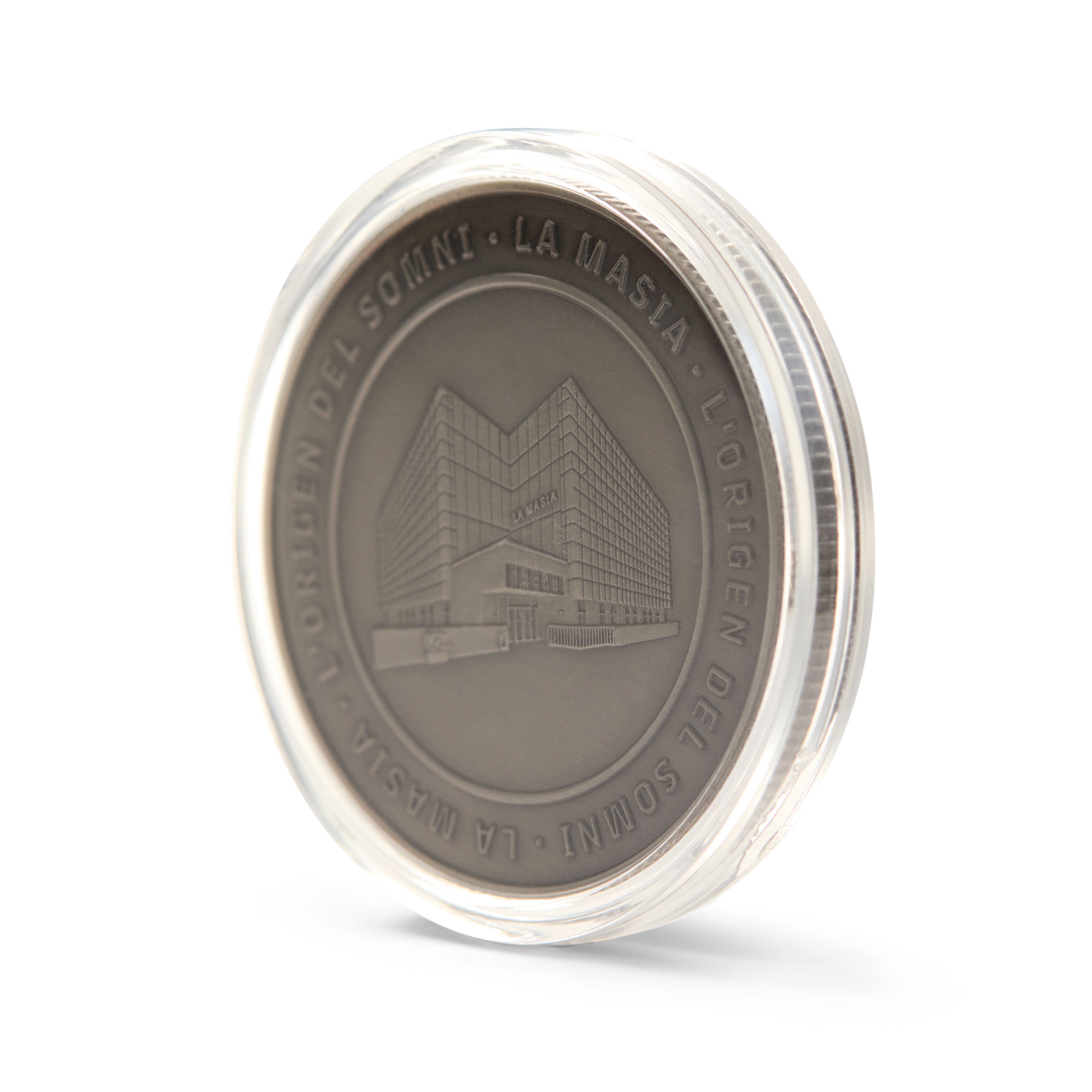 Moneda Oficial FC Barcelona Coleccionable La Masia Oro