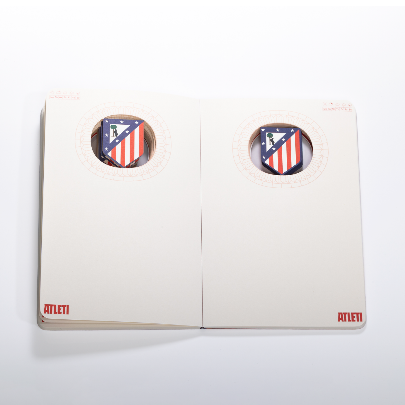 Cuaderno Oficial 3D Atlético de Madrid  A5 Rojo