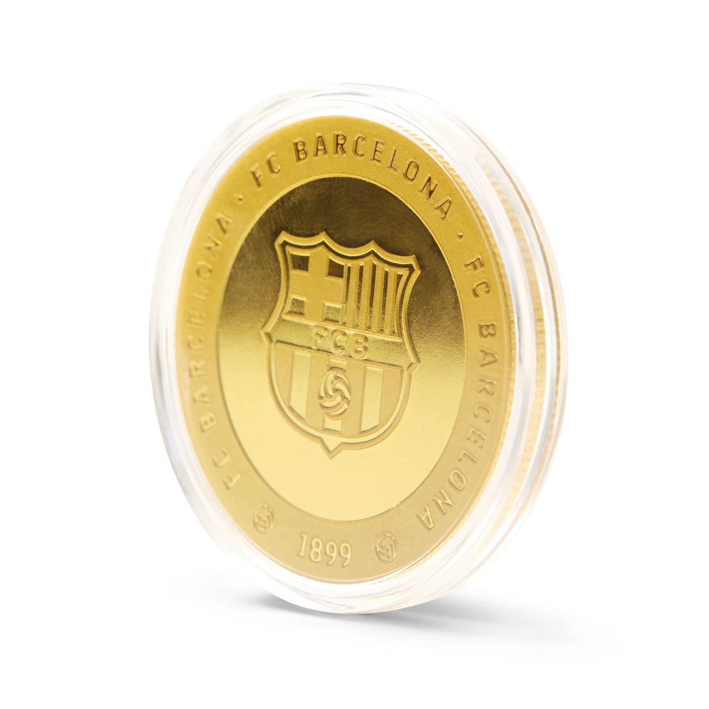 Moneda Oficial FC Barcelona Coleccionable Estadio Oro