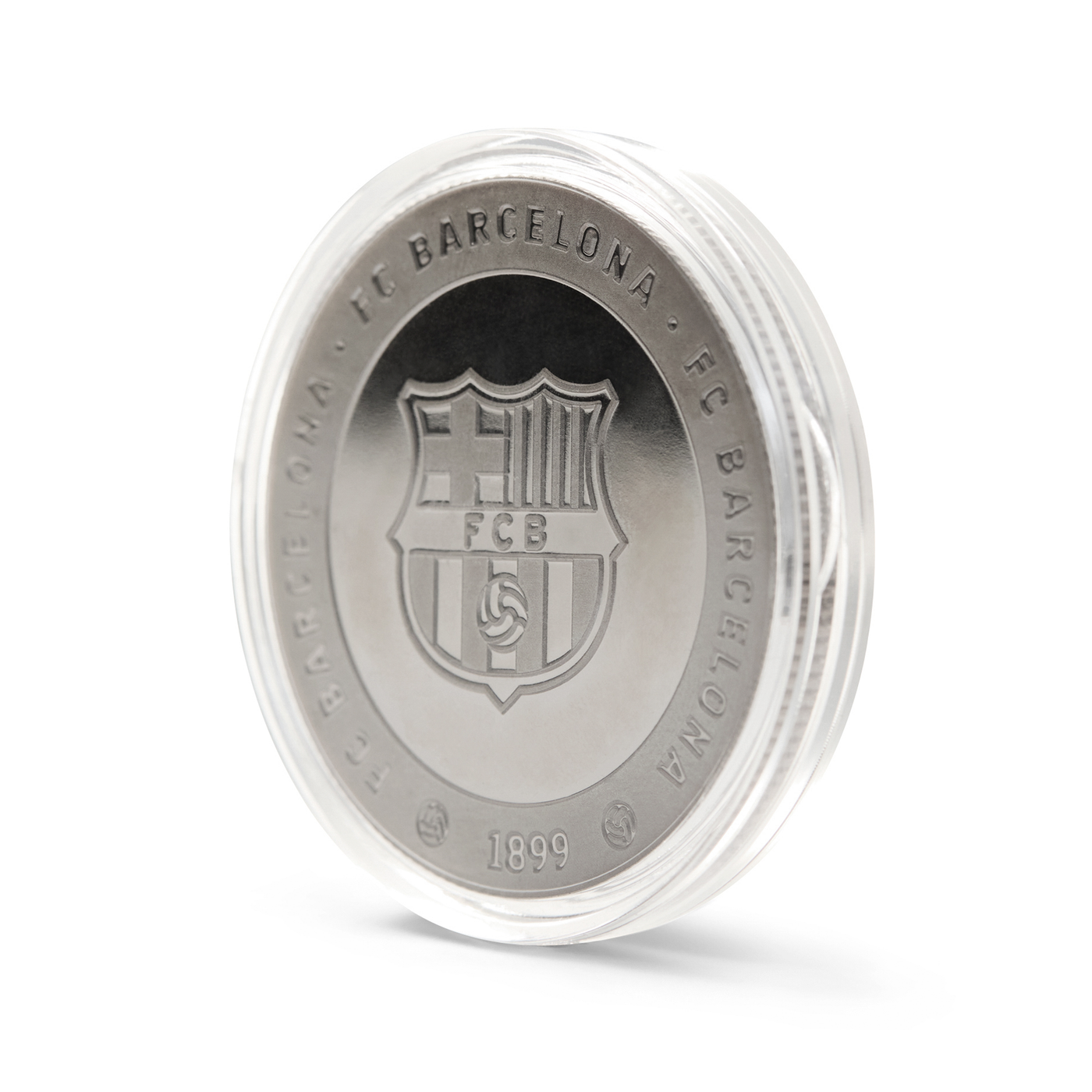 Moneda Oficial FC Barcelona Coleccionable Més que un Club Plata