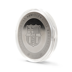 Moneda Oficial FC Barcelona Coleccionable Més que un Club Plata