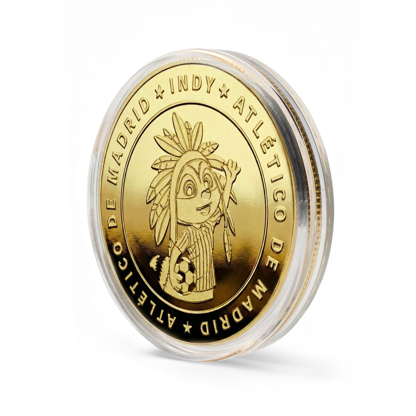 Moneda Oficial Atlético de Madrid Coleccionable Indy Oro