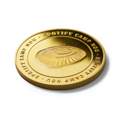 Moneda Oficial FC Barcelona Coleccionable Estadio Oro