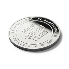 Moneda Oficial FC Barcelona Coleccionable Més que un Club Plata