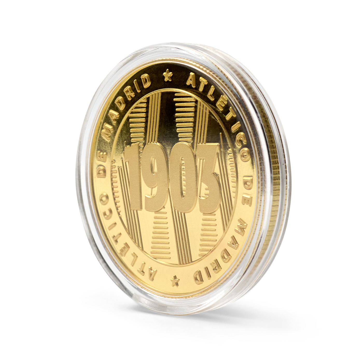 Moneda Oficial Atlético de Madrid Coleccionable 1903 Oro