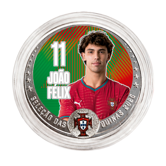 Moneda FPF Joao Felix Plateada