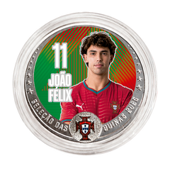Moneda FPF Joao Felix Plateada