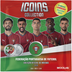 ICoins Collection Pack: Álbum + Caixa de 11 moedas - Seleção Portuguesa