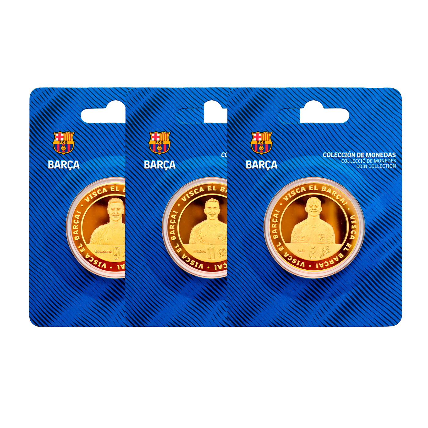 Pack 3 Ídolos FC Barcelona (Pedri, Raphinha, Lewandowski)