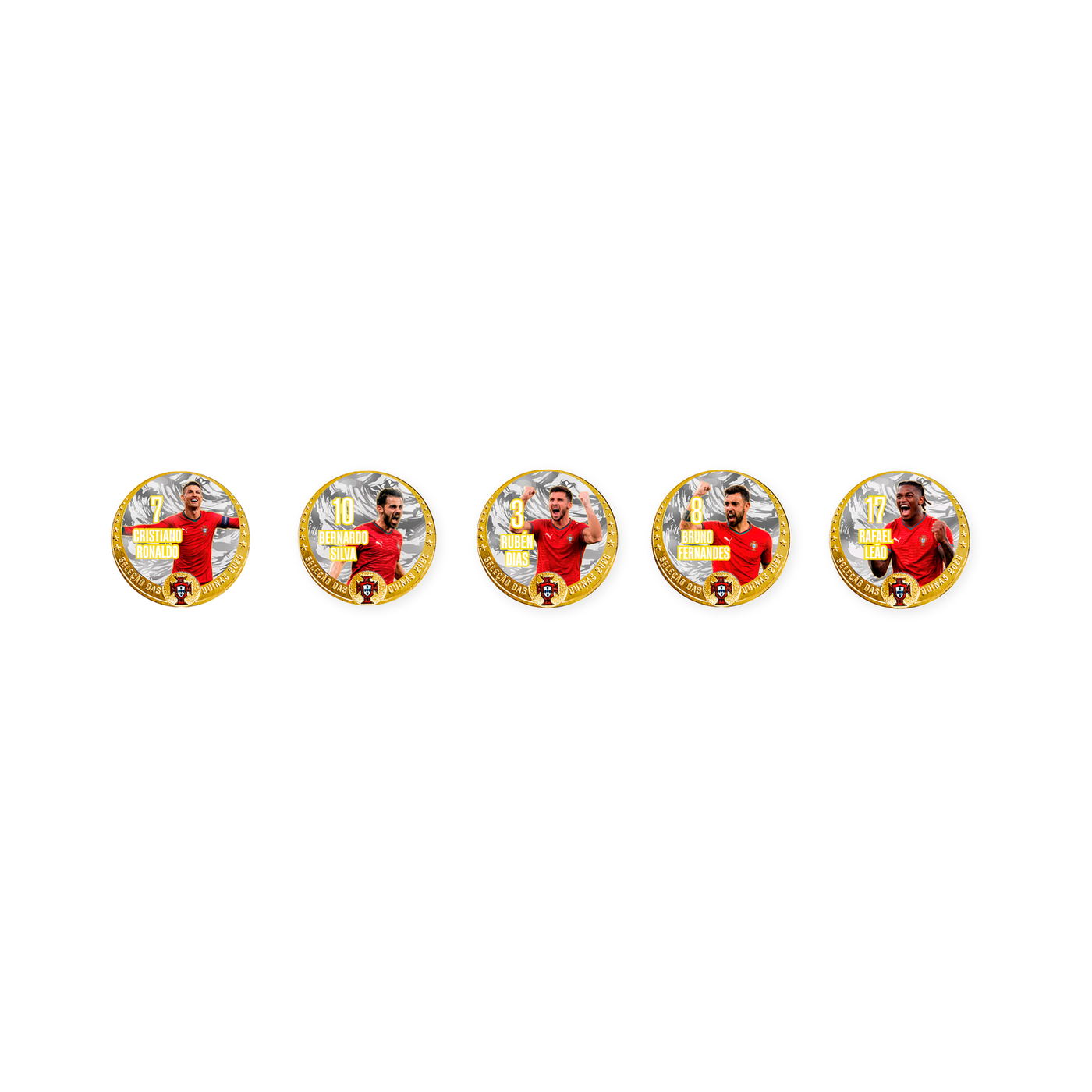 Coleção ICOINS Pack de 5 Moedas Especiais