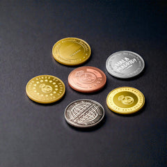 Real Madrid Coins Pack of 5 units.