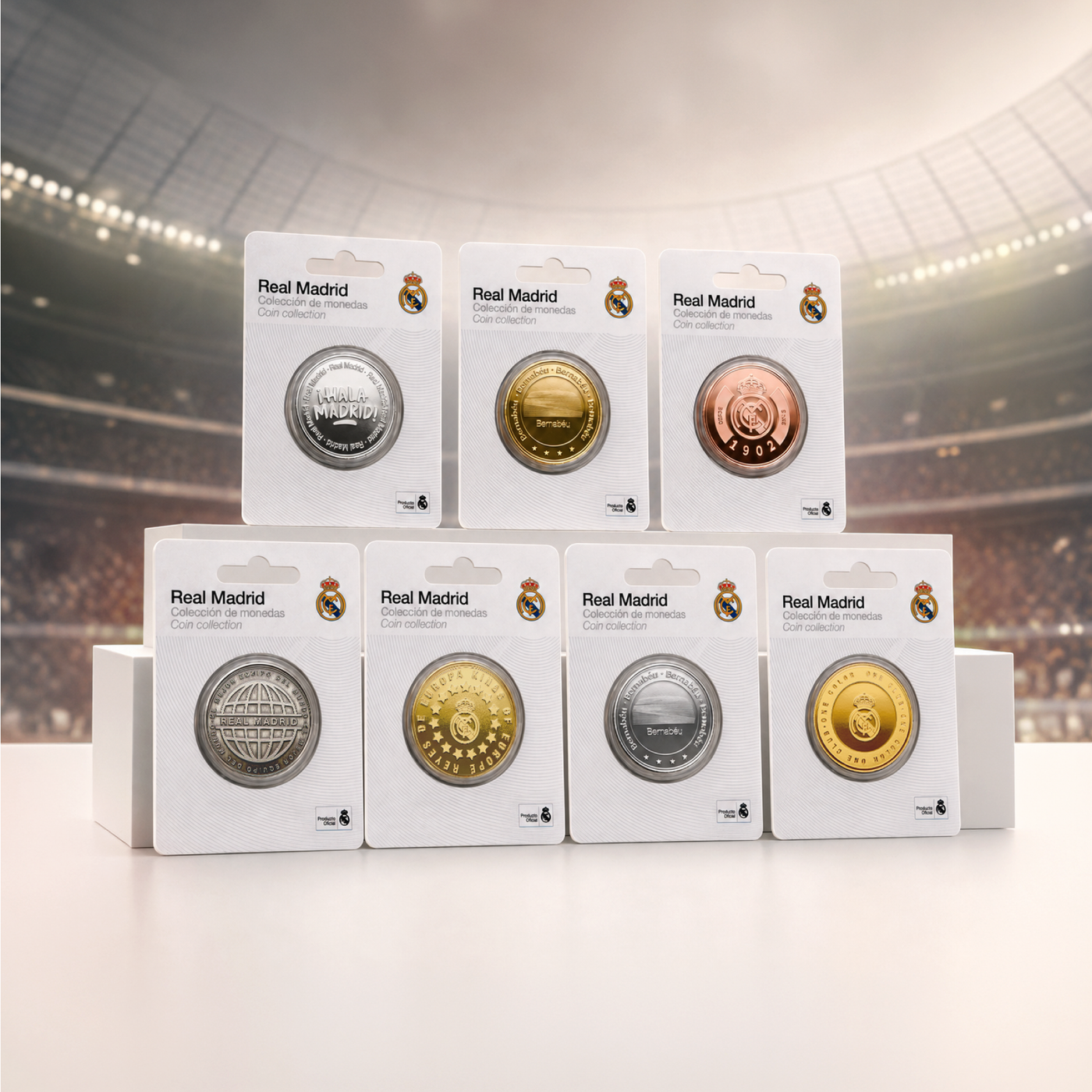 Moeda Oficial Real Madrid Colecionável Europa Kings Ouro