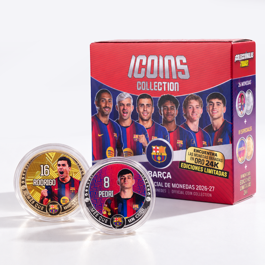 Pack 5 Sobres ICOINS FC Barcelona 26-27