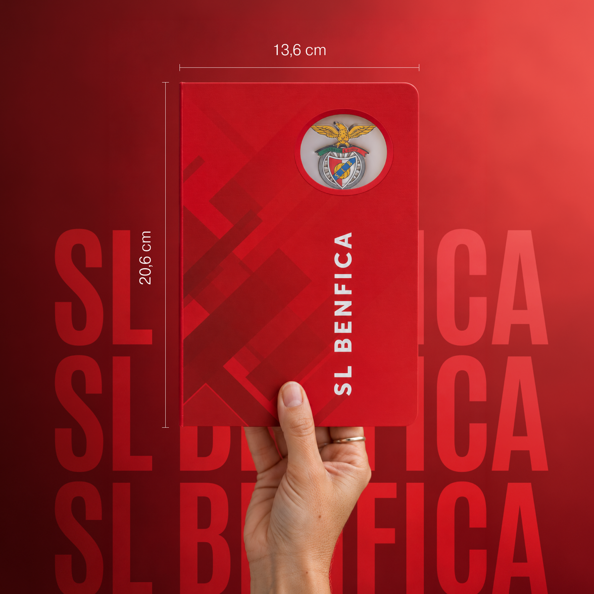 Caderno 3D Oficial A5 Sport Lisboa e Benfica